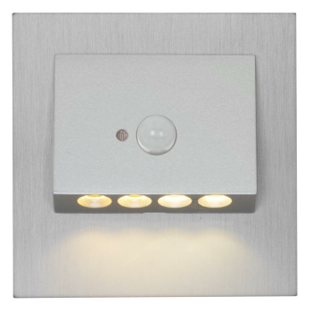 Wand- und Treppeneinbauleuchte NAVI aluminium mit...