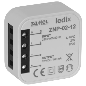 Elektronisches LED-Netzteil ZNP-02-12, 12V-DC/2W