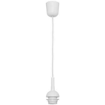 Leuchtenpendel weiß mit Kunststoffbaldachin, 1 x...